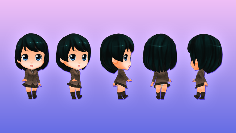 Anime Chibi - School Pack - Girl 2