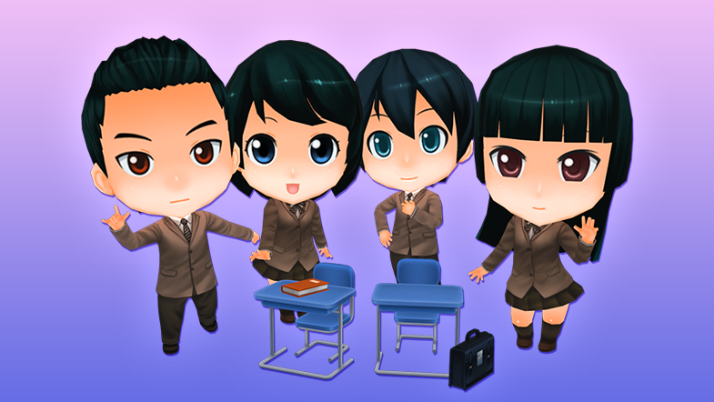 Chibi Math Student Anime Chibi - School Pack - Students by OnBeeBox on DeviantArt
