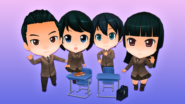 Anime Chibi - School Pack - Students