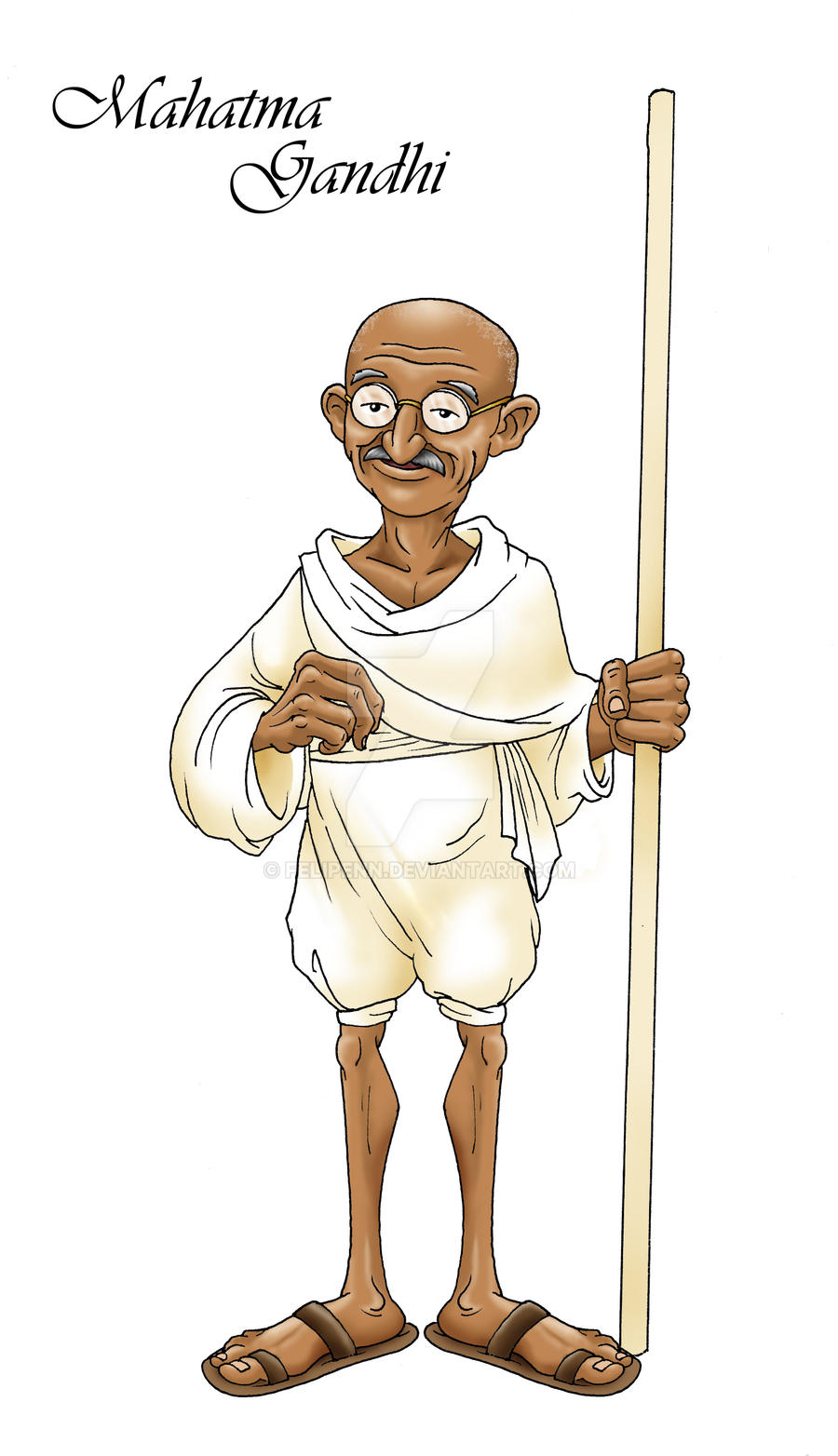 Mahatma Gandhi by Felipenn on DeviantArt