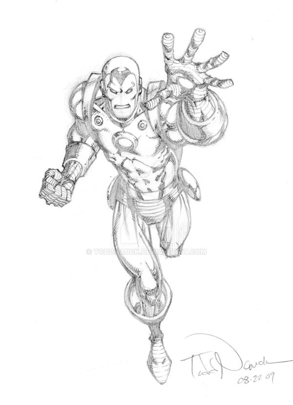 Iron Man pencil sketch