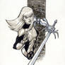 Magik New Mutants grayscale 1