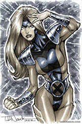 Jean Grey grayscale