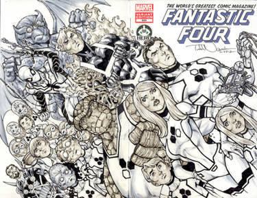 Fantastic Four 600 sketch cover