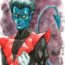 Nightcrawler watercolor