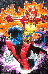 Nightcrawler And Rachel Grey