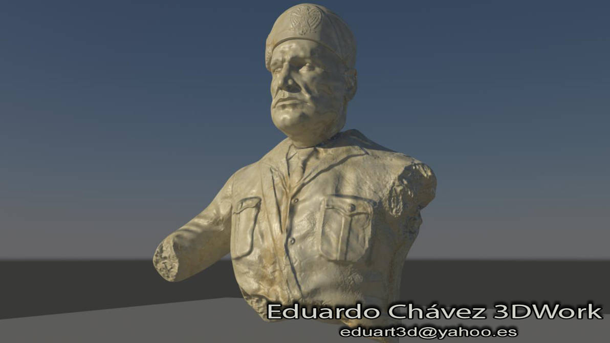 Benito Mussolini Statue by 3D2s on DeviantArt