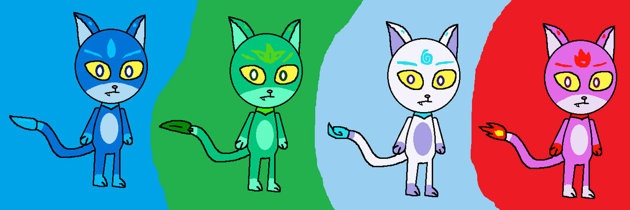 The Elemental Cats by Yagobrozz18 on DeviantArt