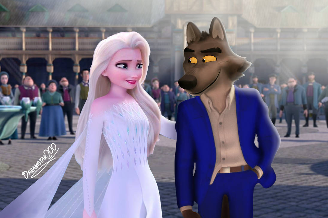 Crossover: Snow Queen Elsa meet Mr. Wolf: Friends! by dreamstar200 on ...