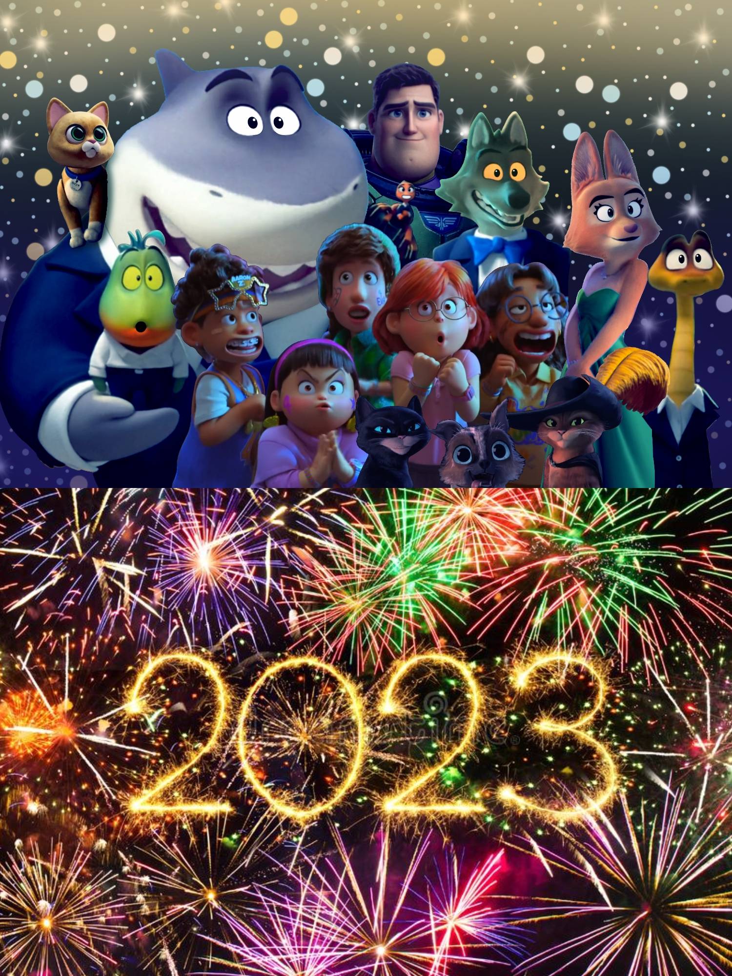 happy new year images with animation