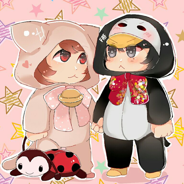 Mr. Penguin and His Cat by faflame101