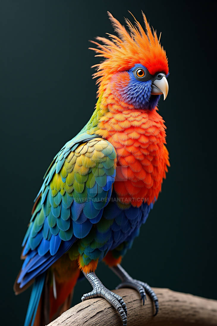 Parrot Raimbow Rainbow Parrot by Sweet-AI on DeviantArt