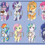 Thai student uniforms with Mane6+Royal sisters