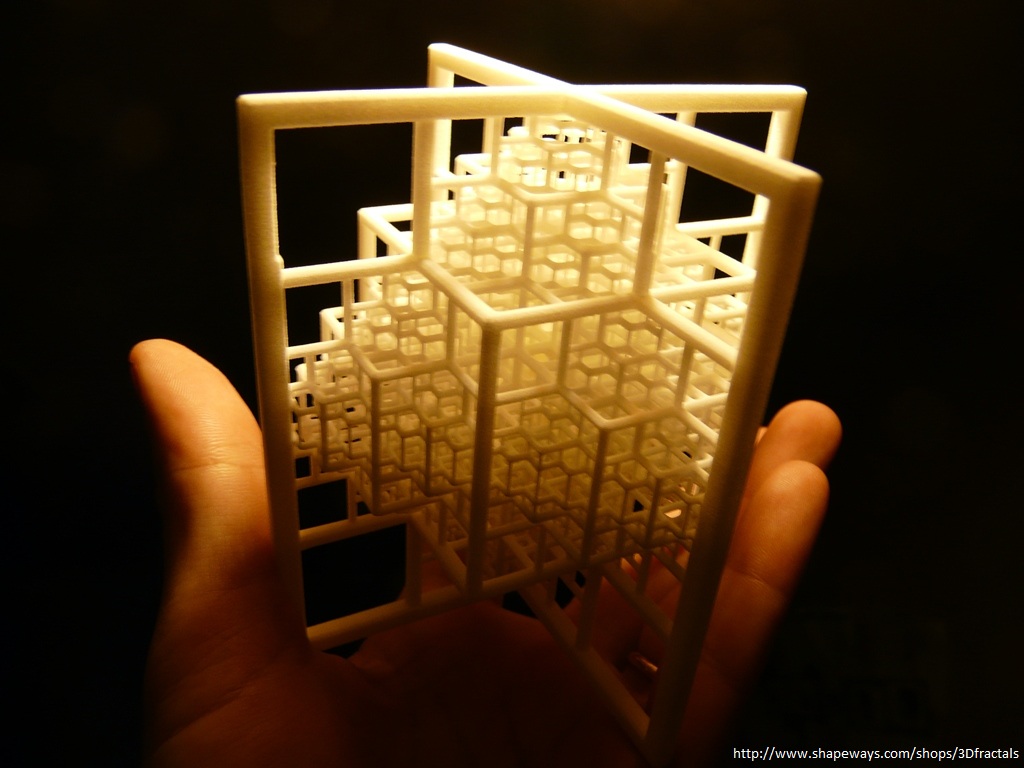 Beamed Octahedron - 3D printed fractal