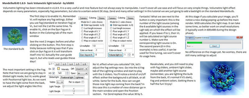 Mandelbulb3D Quick Volumetric Lighting Tutorial