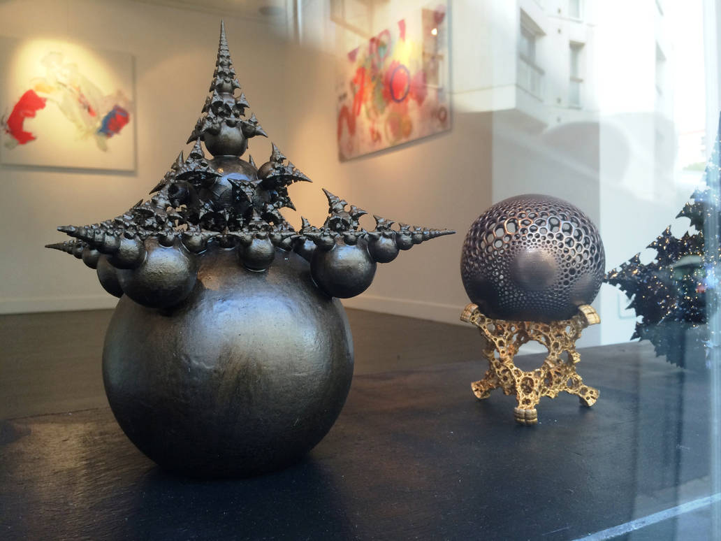 3D printed fractal sculptures showcased by bib993