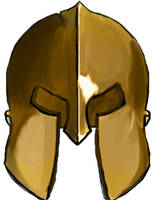 Spartan helmet, my first digital drawing!