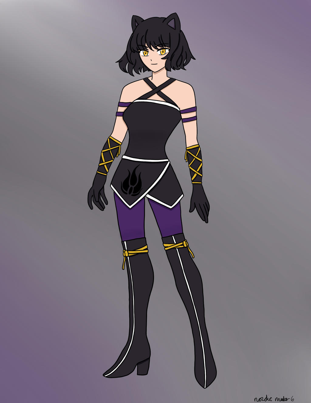 Fixing Rwby Blake RWBY Blake Redesign by NordicNumber6 on DeviantArt