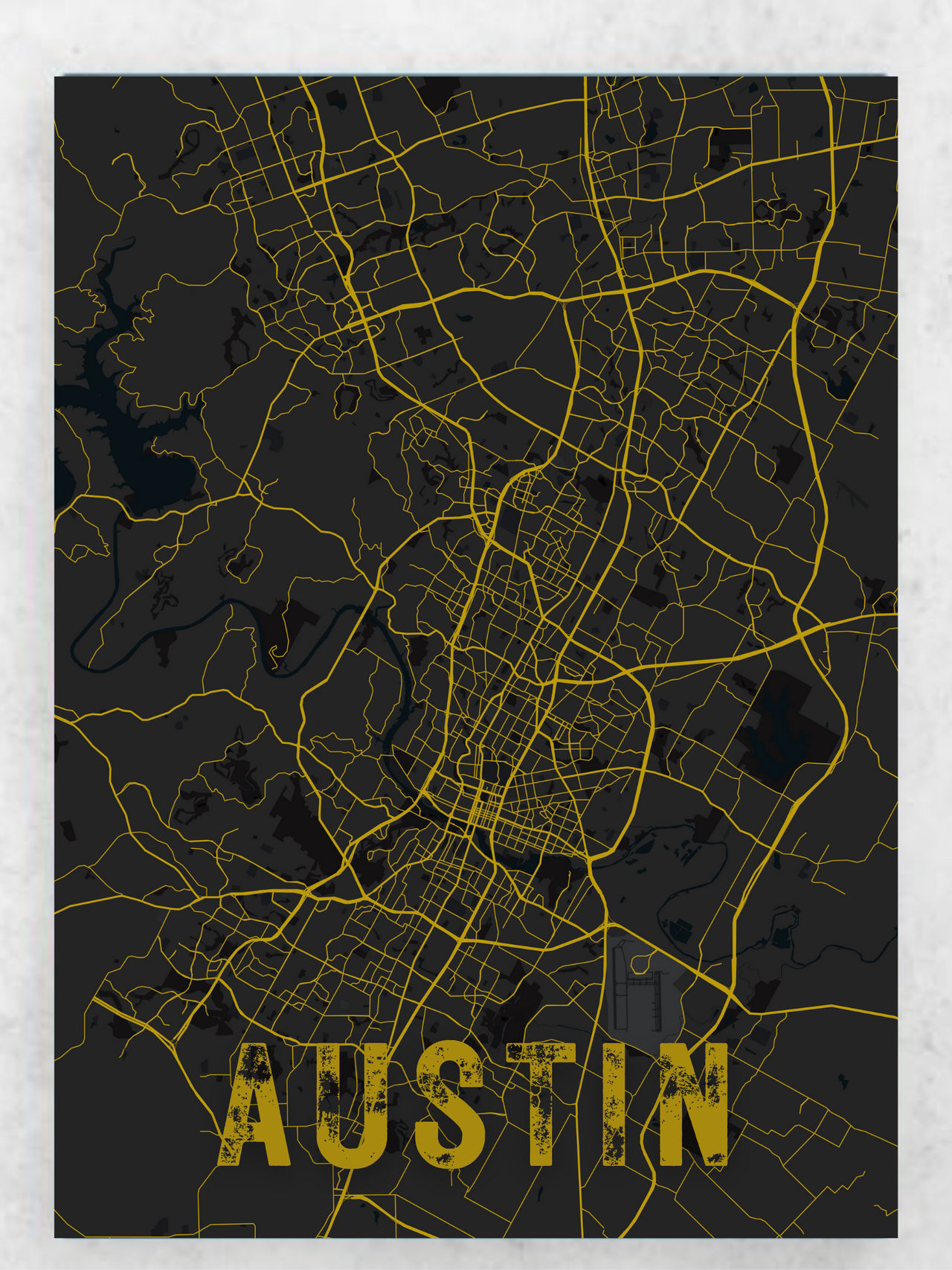 Austin Map Design by jaigallery on DeviantArt