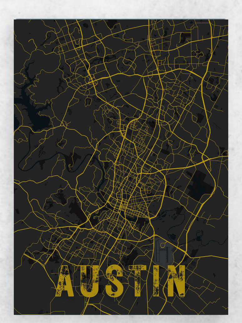 Austin Map Design by jaigallery on DeviantArt