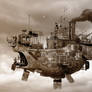 Airship sepia