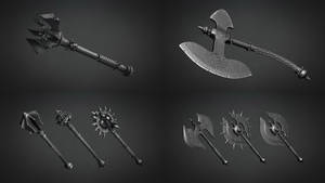 Medieval weapons sets for FREE