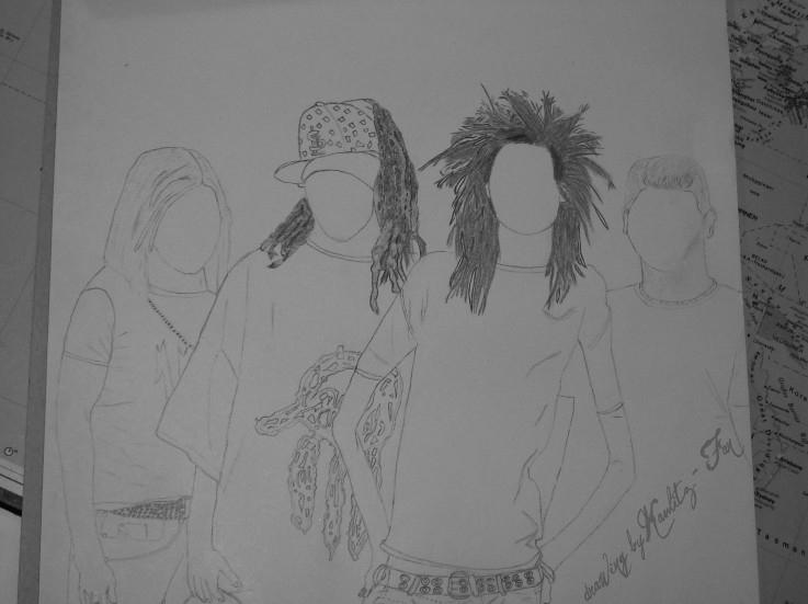 Band drawings by billAndRocks on DeviantArt