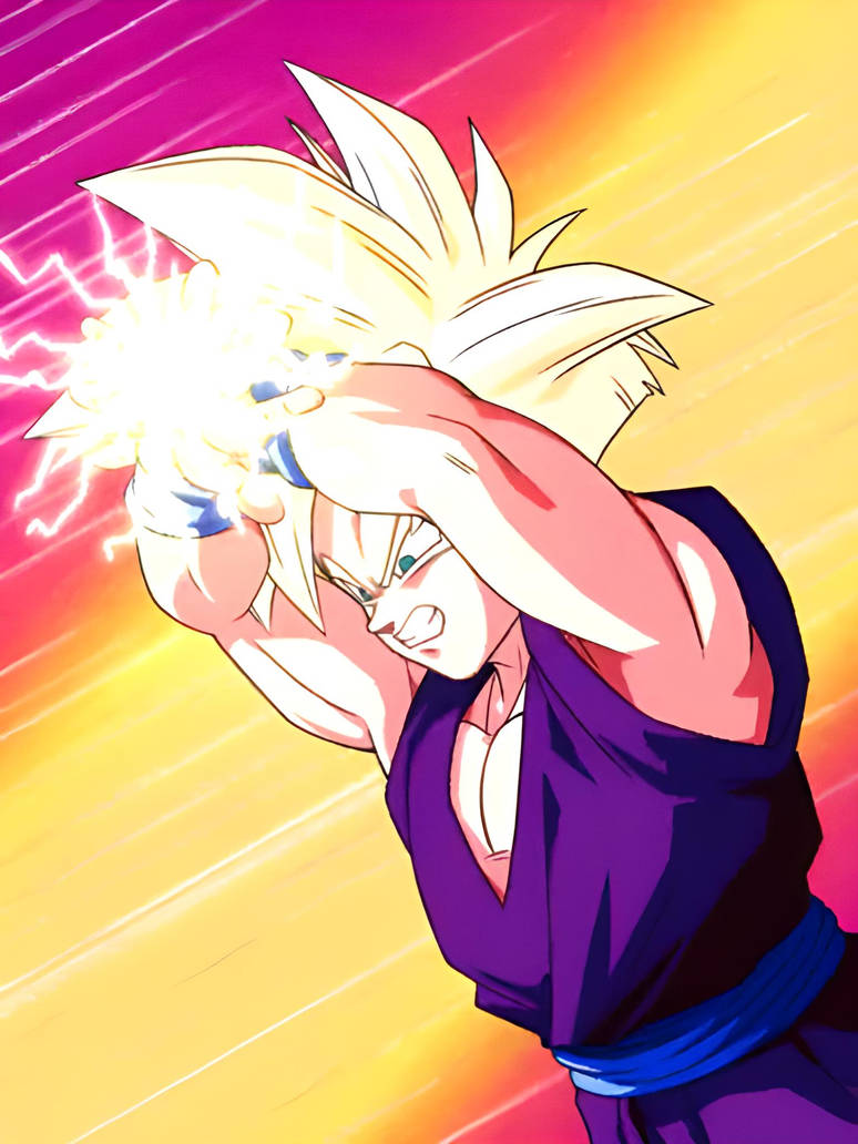 Gohan preparing Masenko by johnny120588 on DeviantArt