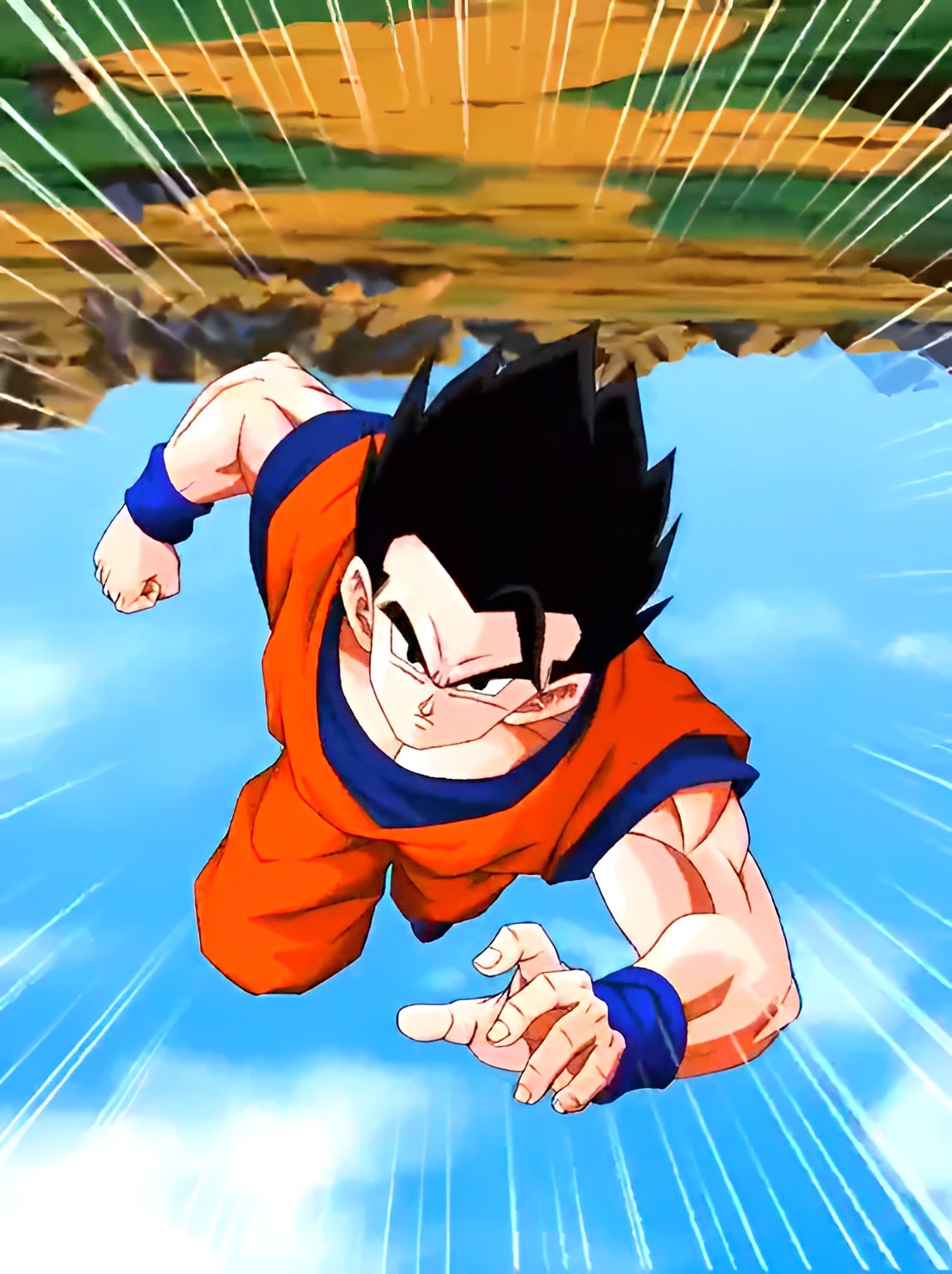 Gohan advancing by johnny120588 on DeviantArt