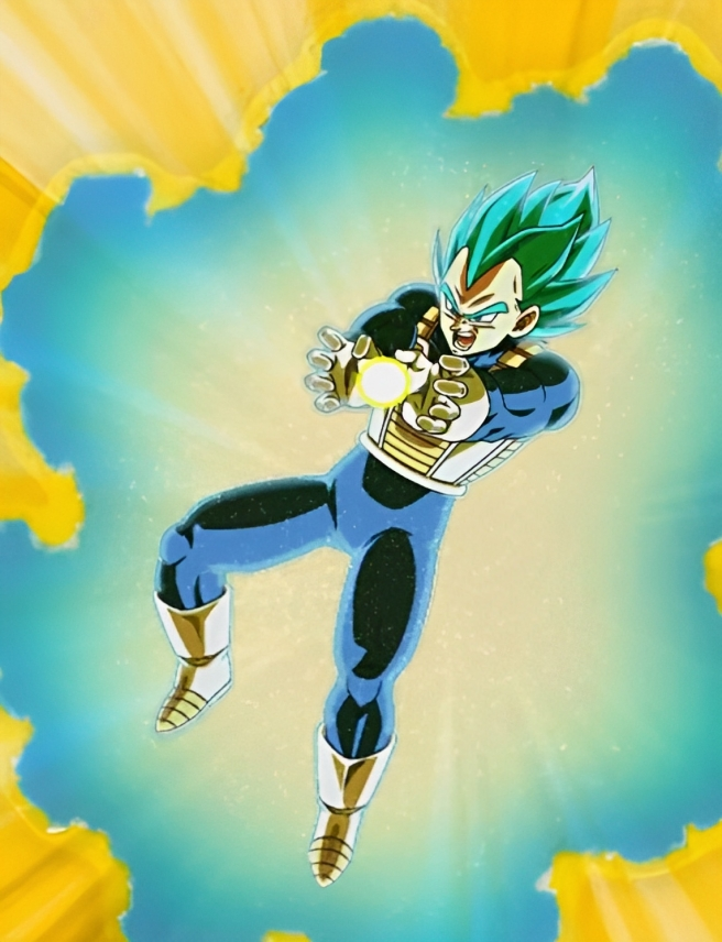 Download Vegeta Unleashes His Final Flash Wallpaper