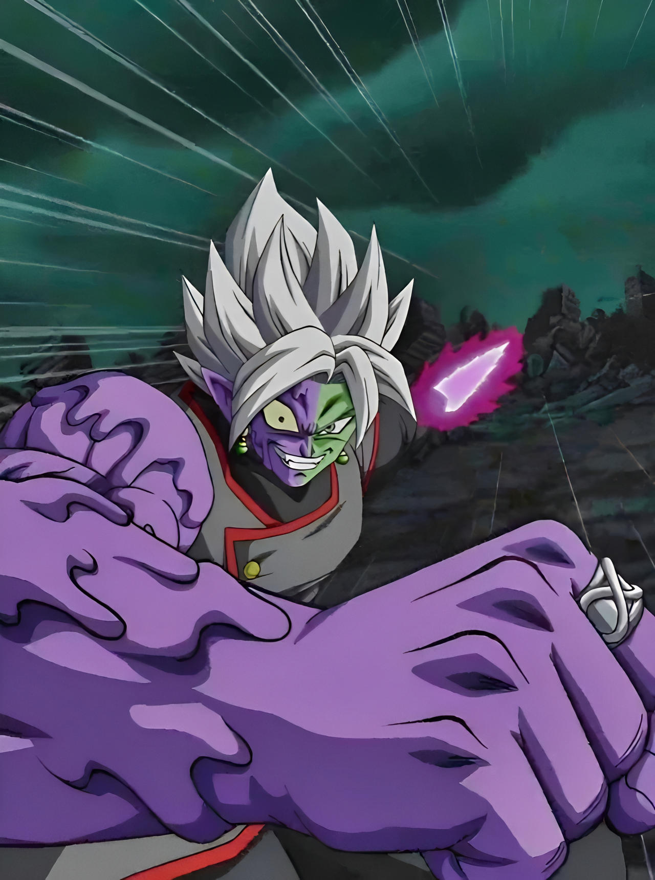 Fusion Zamasu attacking by johnny120588 on DeviantArt