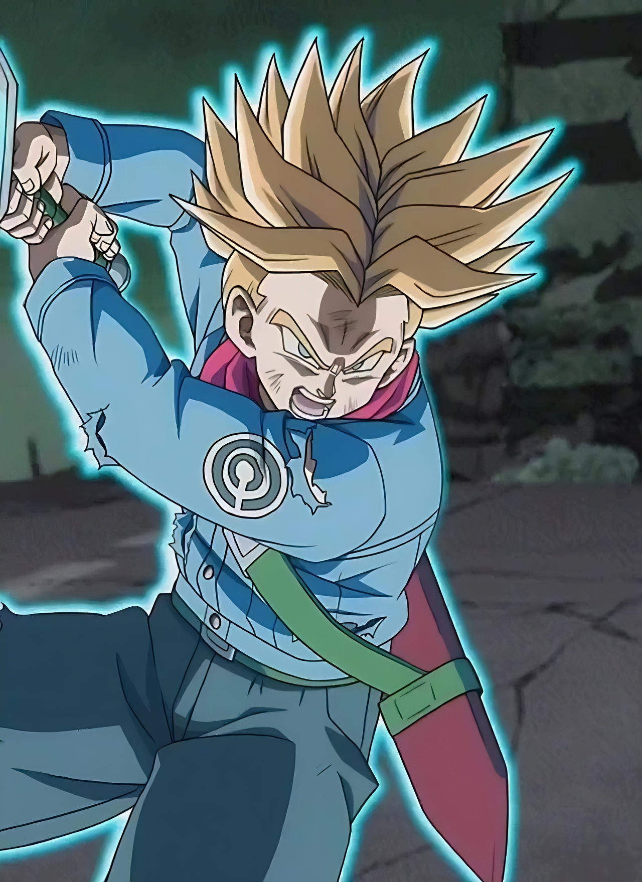 SSRage Trunks attacking by johnny120588 on DeviantArt