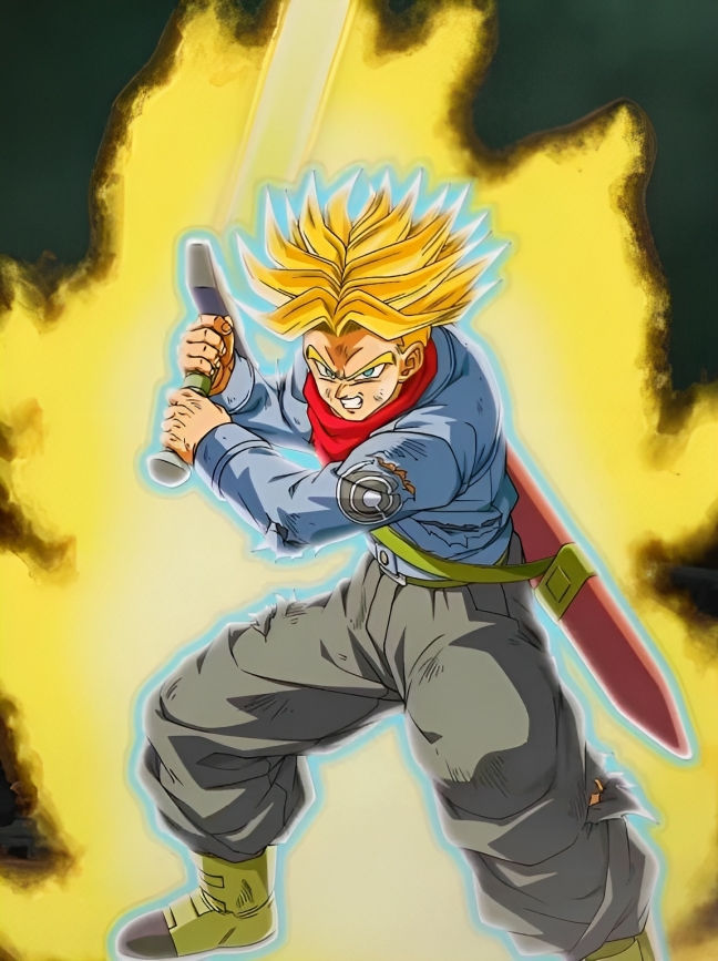 SSRage Trunks preparing to attack by johnny120588 on DeviantArt
