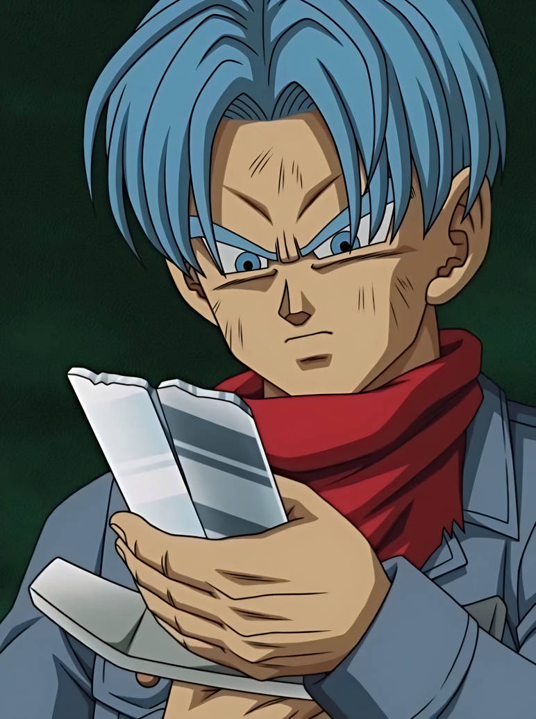 Future Trunks looking at his broken sword by johnny120588 on DeviantArt