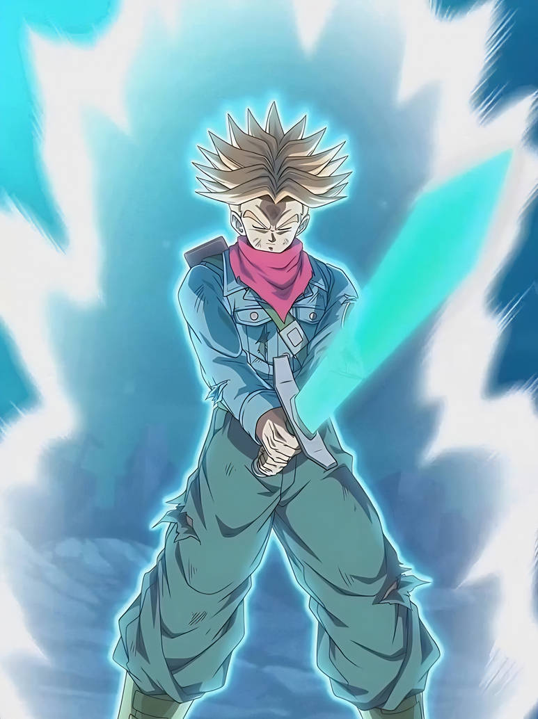 SS Trunks concentrating with his Ki sword by johnny120588 on DeviantArt