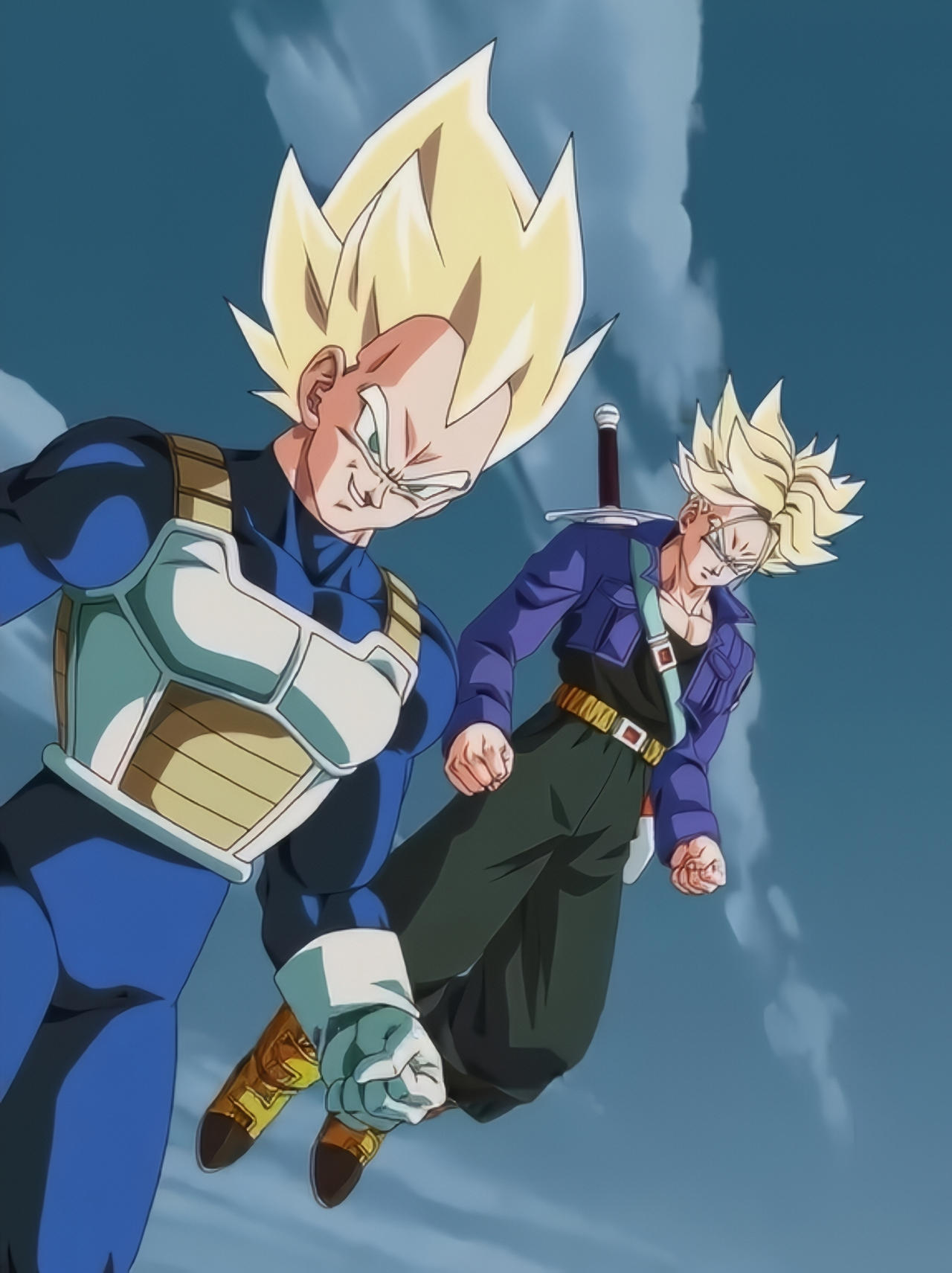 Ss Trunks SS Vegeta and SS Future Trunks by johnny120588 on DeviantArt