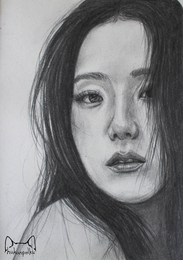 Kim Jisoo [2/100 Pencil Portraits] by hukanpolku on DeviantArt
