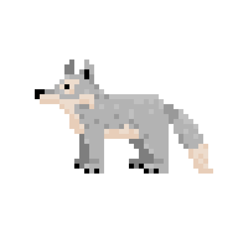 8 Bit Pixel Wolves pixel wolf by nyulus on DeviantArt