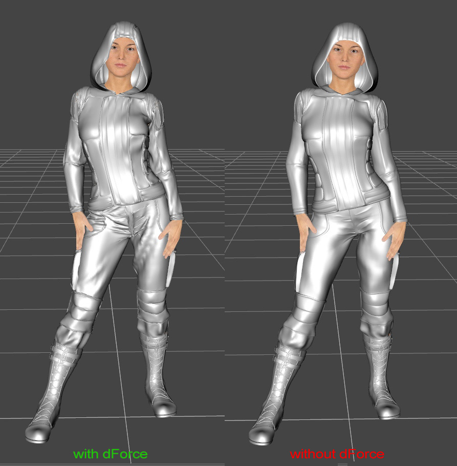 Obsidian Outfit - with and without dForce by Aarki on DeviantArt