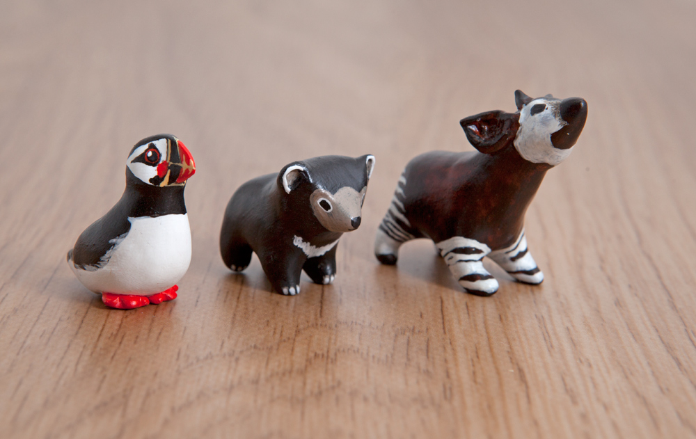 Cute animal totems from polymer clay by lifedancecreations on DeviantArt Cute animal totems from polymer clay by lifedancecreations on DeviantArt