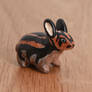 Sumatran rabbit polymer clay totem