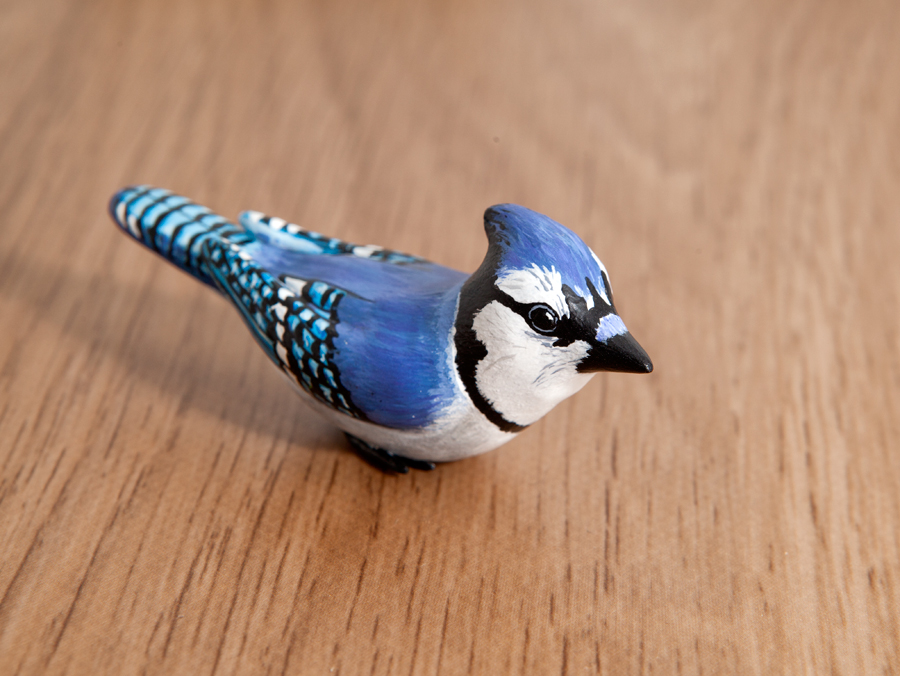 Blue jay animal totem, polymer clay by lifedancecreations Blue jay animal totem, polymer clay by lifedancecreations