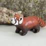Red panda polymer clay figurine