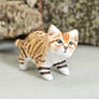 Sand cat polymer clay figurine