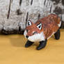 Sweet fox polymer clay figurine