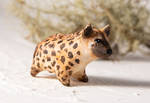 Spotted hyena figurine by lifedancecreations