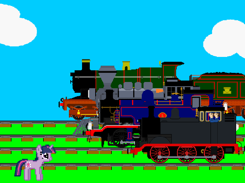 Twilight Sparkle With 4 Famous Steam Engines by Thomastankfan on DeviantArt