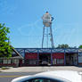 Kingsburg Water Tower over the Kingsburg Fire Dept