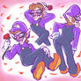 Waluigi posing