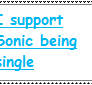 Sonic being single stamp